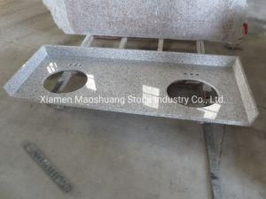 G655 Hazel White/Grey Pearl Granite Polished Vanity Tops with Sink Cut-out