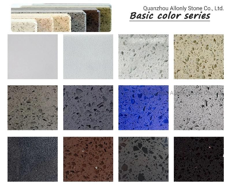 Pure White Quartz Solid Surface Countertop for Kitchen and Bathroom