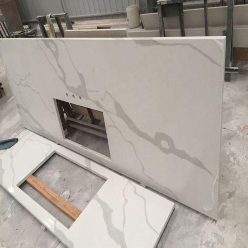 Calacatta Marble Artificial Quartz Stone Slabs Tiles Countertops Vanity Tops Kitchen Tops