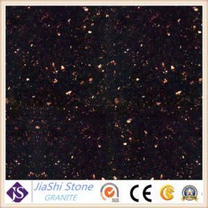 Polished Black Galaxy Granite Paving/Kitchen Countertop Slabs
