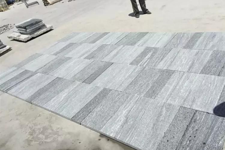 Nero Santiago Granite Natural Grey Granite with Veins Customized Size Floor and Wall Tiles