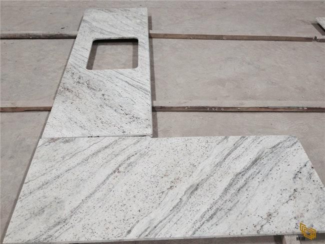 Natural Wholesale River White Granite Prefabricated Countertops for Bathroom Vanity Top/Kitchen Design