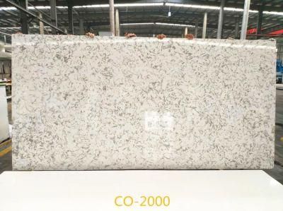 Artificial Quartz Stone Slab of Carrara Used for Bathroom Decoration