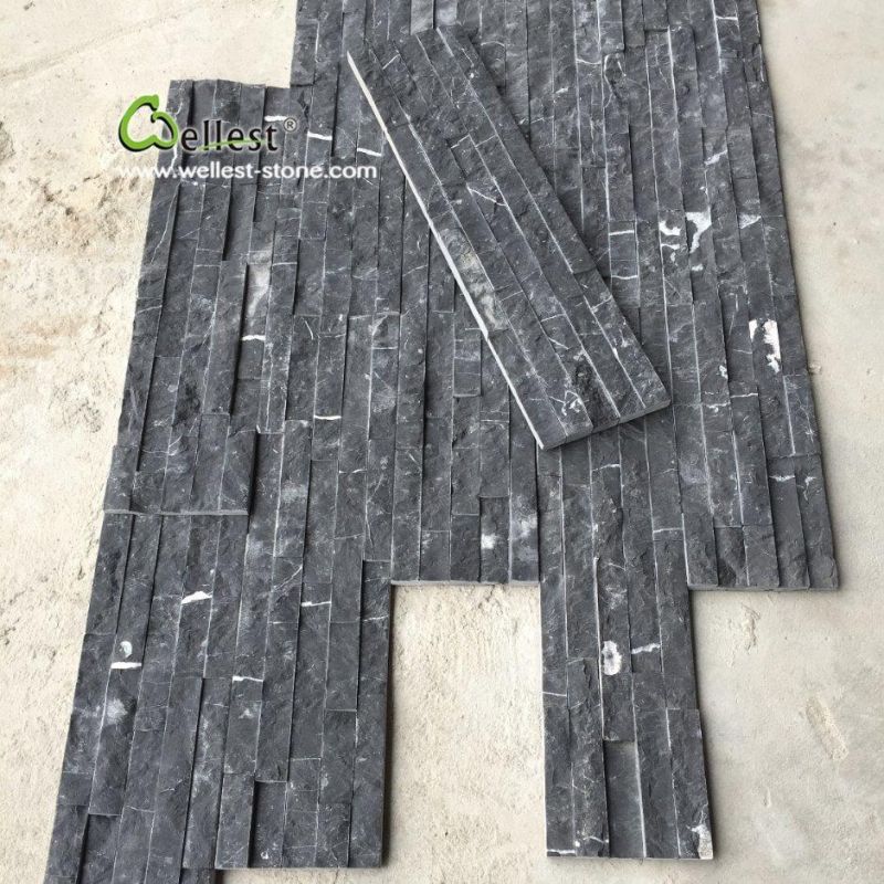 China M501 Black Marquina Marble Culture Stone for Wall Cladding
