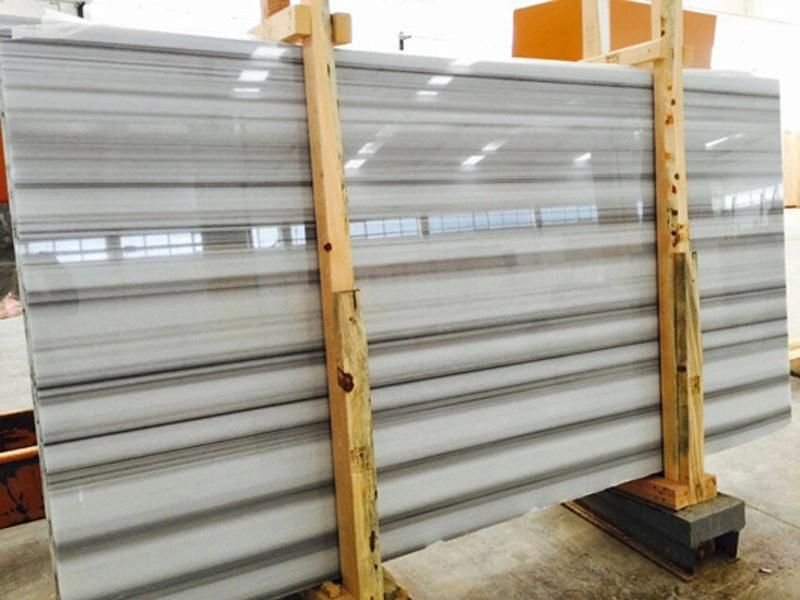 Marmara Equador and Marmara White Marble Slab