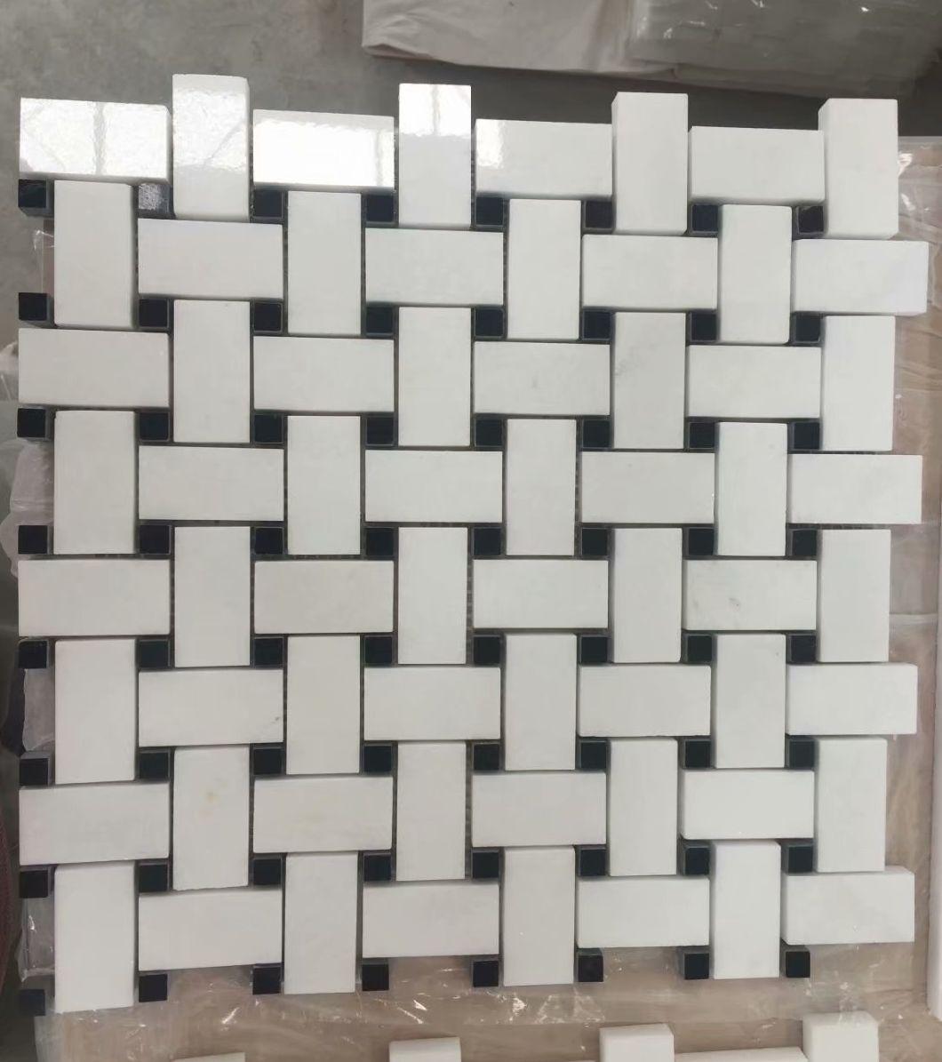 Basket Weave Tile Backsplash Basket Weave Marble Mosaic Tile