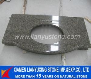 Tropical Brown Granite Bathroom Vanitytop for Bathroom