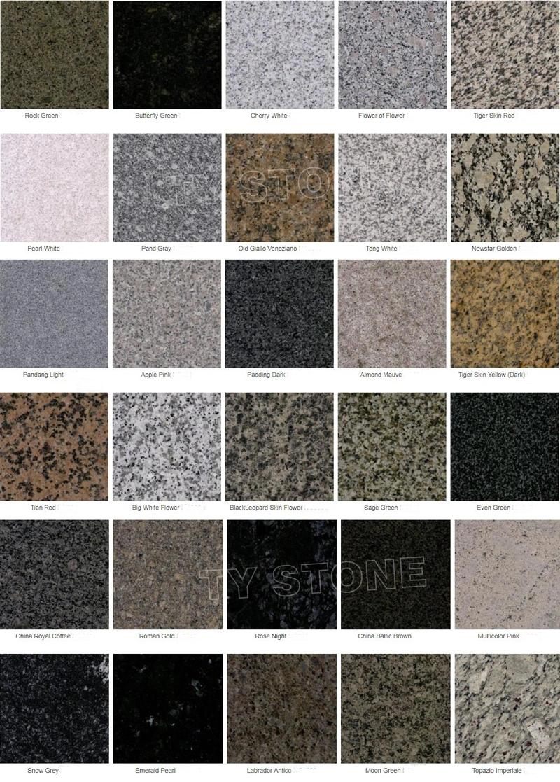 China White/Gold/White/Red/Giallo/Verde/Blue/Brown Stone Slabs Cosmic Black Titanium Granite for Countertops and Floor Wall Tiles