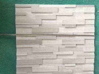 White Wood Marble Ledge Stone Culture Stone Stacked Stone