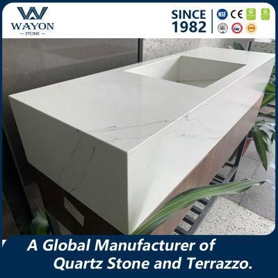Wholesale Price Quartz Calacatta Slab/Quartz Stone Tile/Floor Tile/ for Kitchen Countertop/Building Material