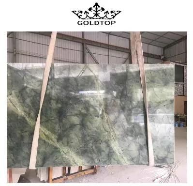 Grateful Dream Green Marble Natural Stone Kitchen Countertops with Built in Sinks