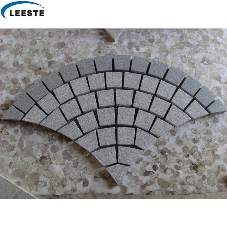High Quality Paving Stone Light Grey Granite 10X10 Cube Stone