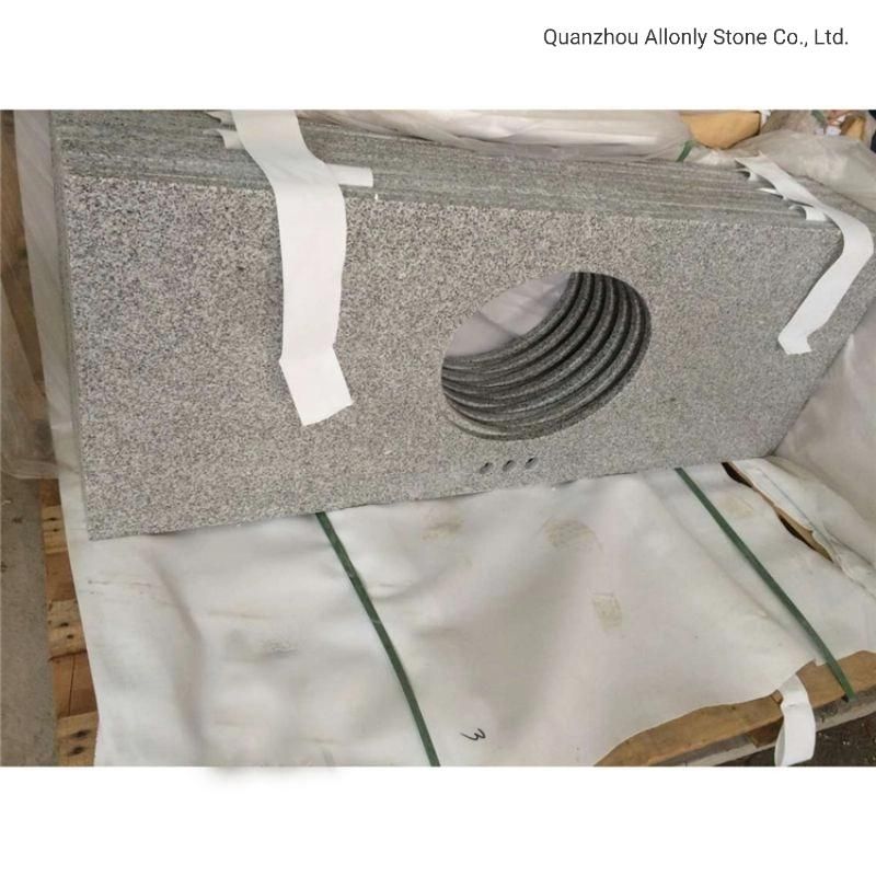 G633 Grey Granite Vanity Top with Undermount Sink for Bathroom