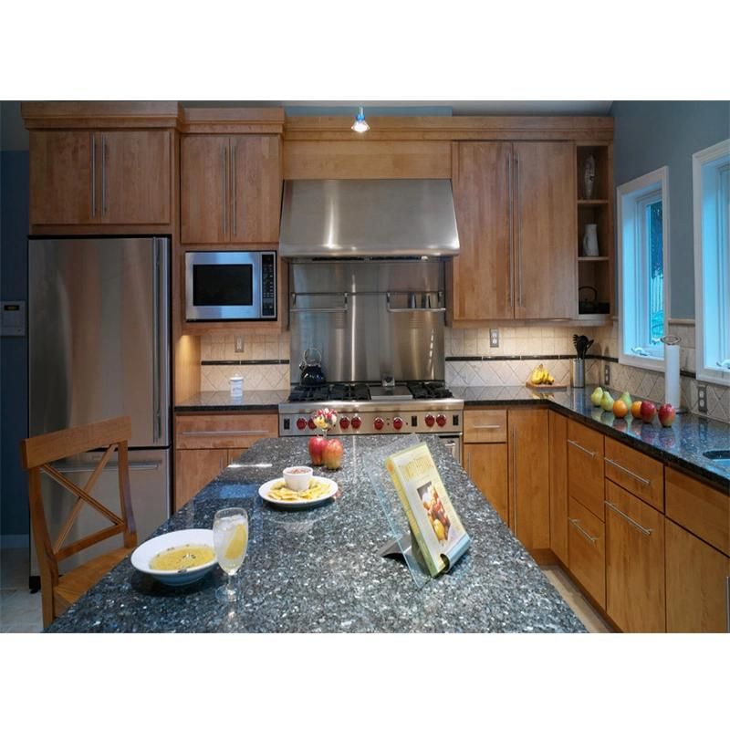 Blue/Grey/Black/Green Granite for Vanity Top/Countertop/Tile/Slab Kitchen Project Engineering