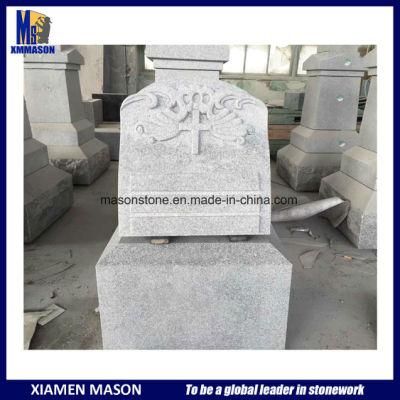 Carving Gray Granite Headstones for Wholesale