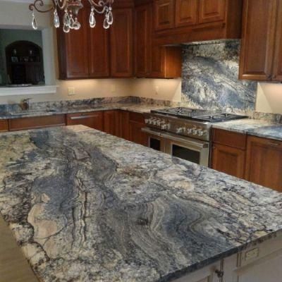 Blue/Gray Azurite Granite for Countertop/Kitchen Top/Wall