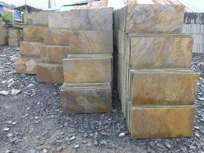 Natural Split Black Slate/Tile Stone Cube Mosaic Paving for Garden/Floor