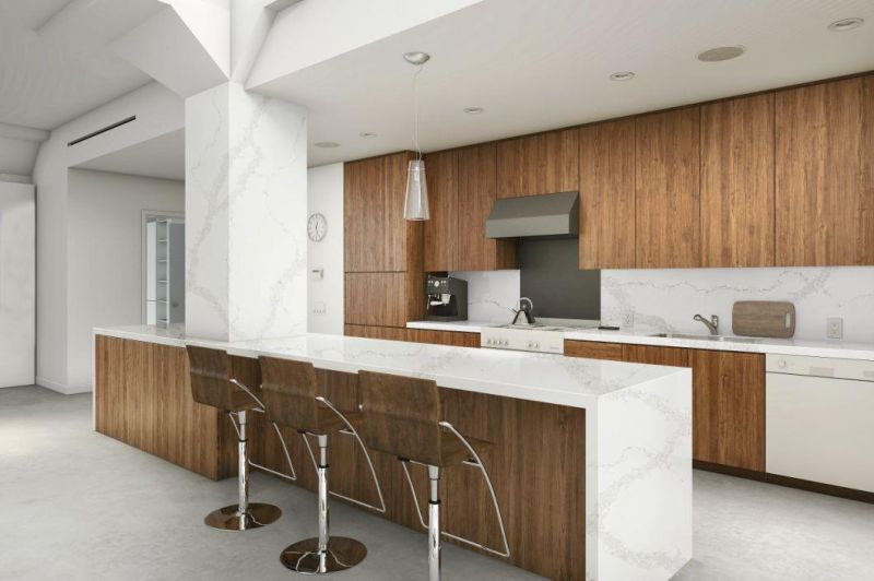 Where to Import Best Calacatta White Artificial Quartz Stone for Bench Top
