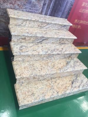 Gold Snow Luxury Stone Granite Stairs Step Tiles Slabs Countertops