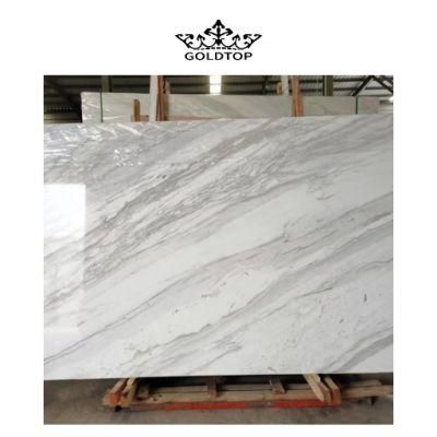 White and Grey Vein Natural Stone 600*600 Floor/Wall Tile Decoration Countertop Volakas White Marble for Home
