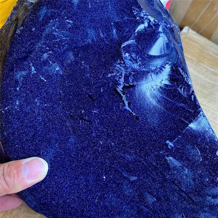 Specimen Crashed Fragment Raw Golden and Blue Sandstones Raw