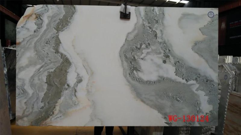 White Lanscape Marble Slabs, Marble Tiles and Marble