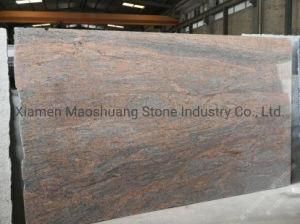 Juparana Red/Multicolor Red Natural Granite for Tiles Cut to Size Stairs Countertop Gravestone Monument