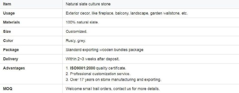 Rectangle Roof Slate Roofing/Flooring Slate Tile for Exterior Decoration Roof Slate