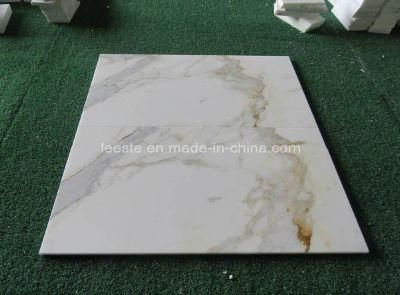 Hot Sell Chinese Calacatta Gold White Marble Tile