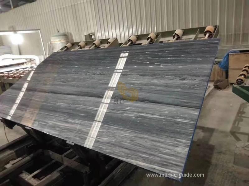 Natural Stone Palissandro Blue/Grey Wood Marble for Background/Wall/Countertop/Flooring/Worktop