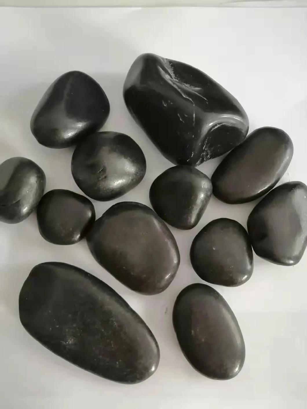 Landscaping Cobblestone Pebbles in Paving Swimming Pool