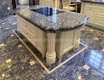 Natural Stone Luxury Azul Bahia Granite Slab, Azul Bahia Granito