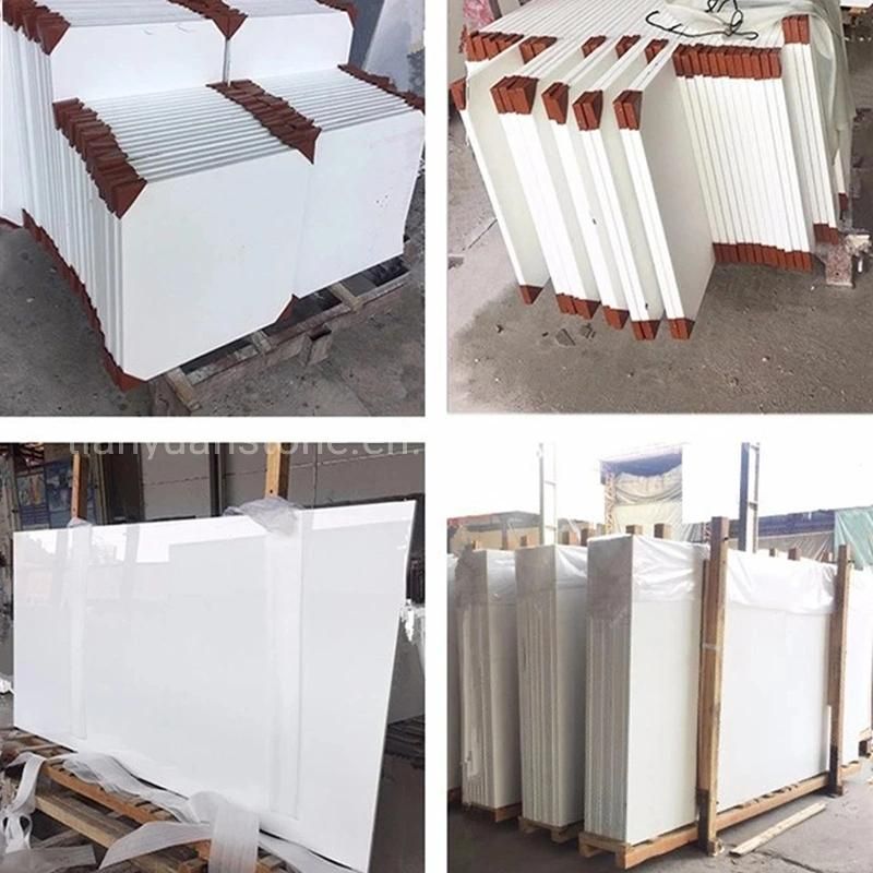 Artificial Pure White Nano Crystallized Glass Stone Slab