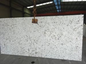 White Coffee V125-Slabs High Quality Artificial Calacatta Quartz