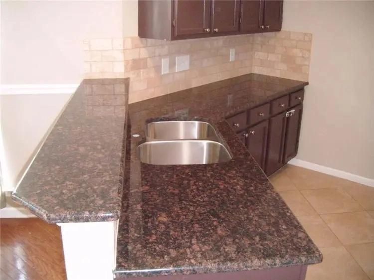 Tan Brown Indian Granite Stone Tiles, Polished, Flamed, Building Materialskitchen Counter Tops