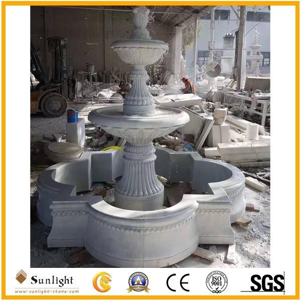 High Quality Natural Chinese Marble Carved Outdoor Stone Fountain
