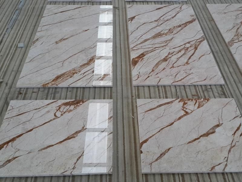 Natural Beige Stone Sofitel Gold Marble Slab for Floors and Wall Tiles