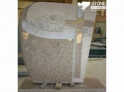Custom Design American Style Bahama Blue Granite Gravestone