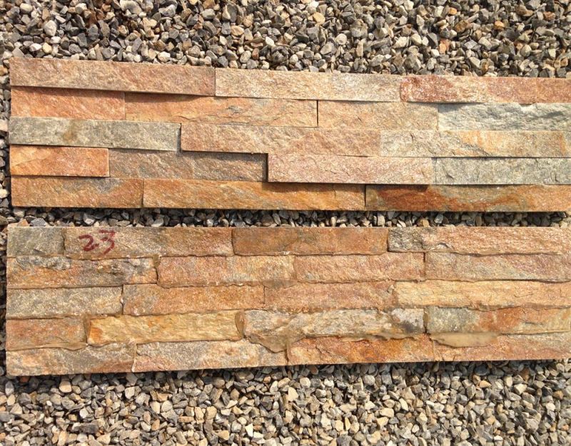 Rusty Quartzite Natural Stone Cladding Exterior Wall Panels Tile