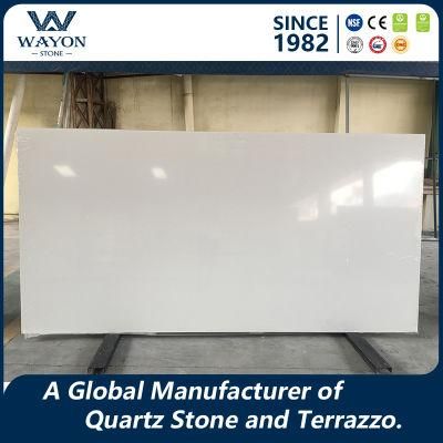 Building Material Quartz Price Pure White Granite/ Marble Tile/ Quartz Countertop Slab for Carrara White Kitchen Worktop for Home Products