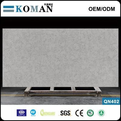 2022 Carrara Engineering Quartz Stone for Kitchen Coutertop Manufacturer Base in China