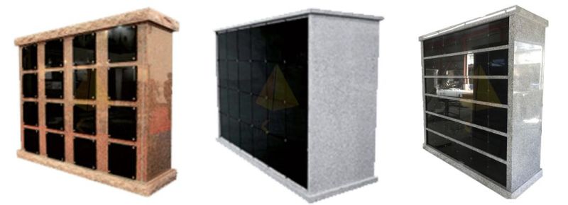 42 Niches Single Sides Granite Columbaria for Tombstone/Momument/Gravestone/Memorial