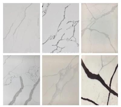 Artificial Stone Calacatta Quartz for Kitchen/Banthroom/Countertop/Workbench/Vanity/Table Top