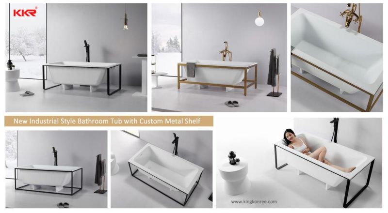 Custom Made Acrylic Stone Solid Surface Bathroom Vanity