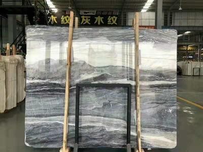 Popular Natural Chinese Totem Grey Marble Slab and Tile for Hotel Wall Floor Decorate