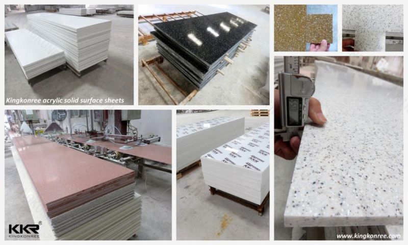 Wholesale Price 6mm 12mm 30mm White Acrylic Solid Surface Plates Panel Slabs Sheet