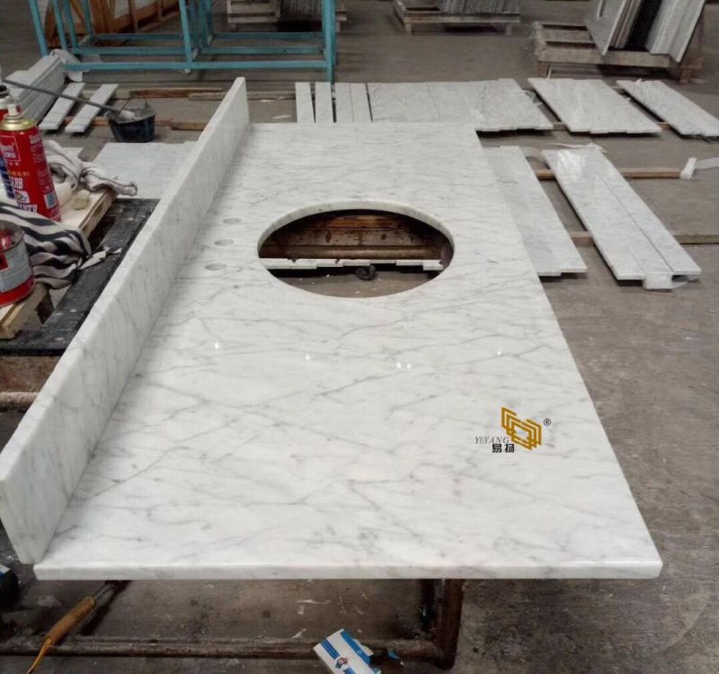Marble Countertop for Kitchen/Bathroom White/Grey/Brown/Beige Natural Marble Vanity Factory