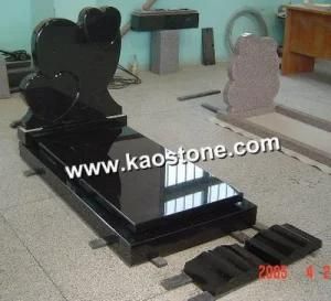 Black Granite Stone Carving Monument for Cemetery