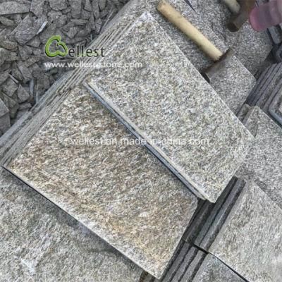 Garden Wall Decoration Stone Yellow Quartzite Mushroom Stone
