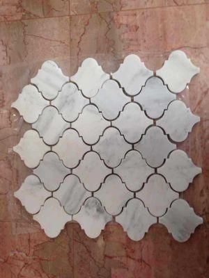 Italy Carrara White Marble lantern Design Mosaic